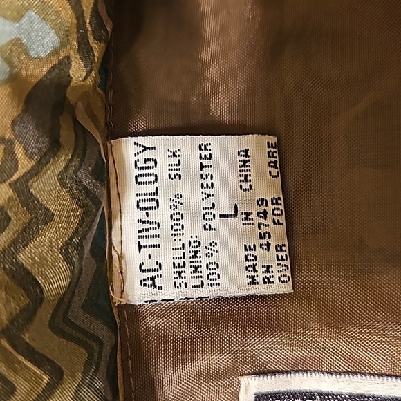 Vintage Activology Silk jacket size Large - Picture 6 of 9